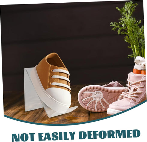 6pcs Alipis Shoe Rack for Boys and Girls Acrylic Stand Display Stand for Sandals Sneakers Retail Shop Use
