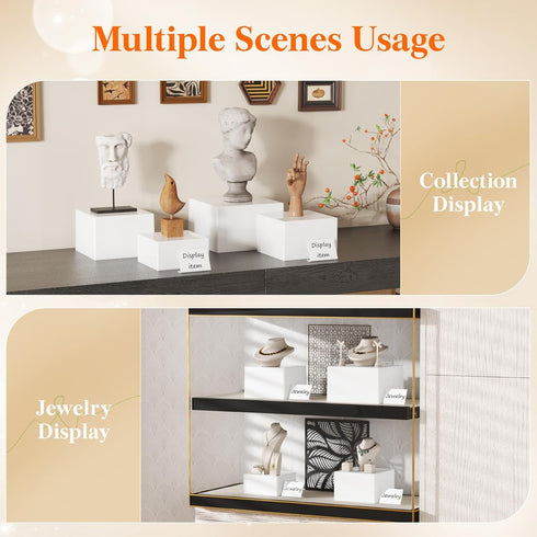4 (7",7.8",8.3",10") Lifewit PCS Buffet Risers and Stands, Food Risers for Buffet Table, Catering Dessert Cake Holder