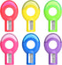 6 Pack, 2-in-1 Mr. Pen- Manual Pencil Sharpener & Eraser, Manual Sharpeners, Multicolored Sharpener with Eraser Fun