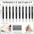 Yeaqee 100 Pcs Inspirational Pens, Motivational Black Ink Thank You Pens, Bulk Metal Greeting Quote Ballpoint Pen for