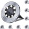 Rayolon 4.6 Inch Diameter Solar Ground Lights, Waterproof Solar Garden Lights, Outdoor Garden