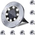 Rayolon 4.6 Inch Diameter Solar Ground Lights, Waterproof Solar Garden Lights, Outdoor Garden