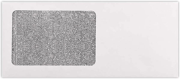 LUXPaper #10 All Purpose Window Envelopes | Security Tint | 4 1/8" x 9 1/2" | White | 24lb. Text | 50 Qty