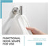 Angle Simple Robe Towel Hook, Brushed Nickel SUS304 Stainless Steel Bathroom Towel Holder