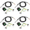 Weewooday 4 Sets DS18B20 Temperature Sensor Module Kit, Waterproof Digital Stainless Steel Probe, -55 to +125 Degrees