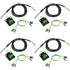 Weewooday 4 Sets DS18B20 Temperature Sensor Module Kit, Waterproof Digital Stainless Steel Probe, -55 to +125 Degrees