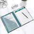 Hongri Clipboard Folio with Refillable Lined Notepad, 5 A4 Folders Storage and 10 Pockets, Office Supplies