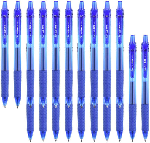 ChicRosa 40 Pack Blue Gel Pens, Retractable Medium Point Gel Ink Pens Smooth Writing for School Office Home, Comfort Grip(20 Pens with 20 Refills) (Blue) (Blue) by Smart Color Art