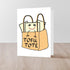 CafePress 5x7 Inch Funny Tofu Greeting Card with Envelope