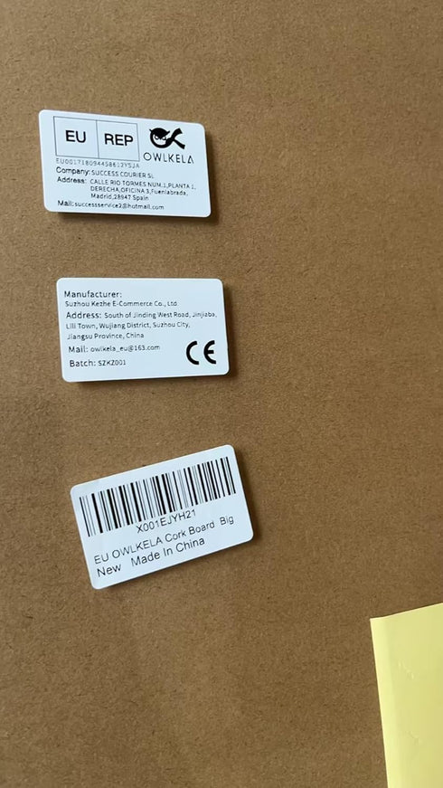 OWLKELA 14.6"X 11" Cork Board | Notice Pin Board, Memo Board, Bulletin Board with Wooden Frame and Push Pins