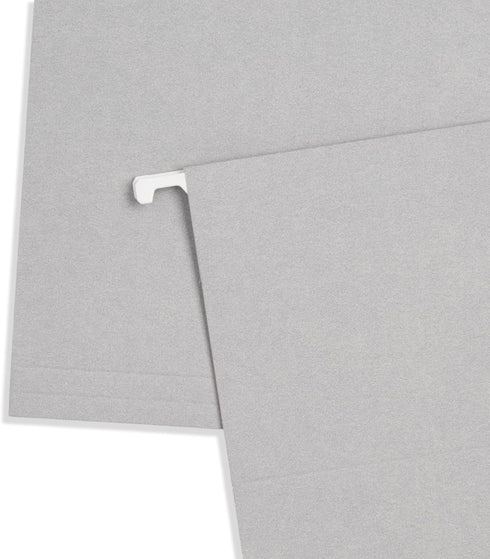 Blue Summit 25 Pack Hanging File Folders, Letter Size, Gray for Organization