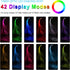 LQMEILI 6ft 12 36 360 LED Fiber Optic Whip Dance Space Whip with Colors, Color Modes Swivel Pixel Rave Whip Rave Lights
