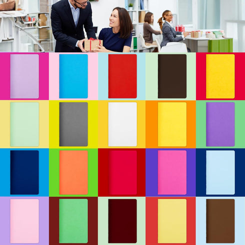 Koogel 40PCS Mini Blank Notebooks, 3.5 x 5.5 Inch Notepads in 20 Colors for Students, Travelers, School Supplies, Office