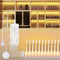 JUSJUBR LED Shelf Lights, 16.4ft Dimmable Cuttable COB LED Strip Lights, Warm