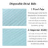50Pcs 3 Dental Bib Sheets Tattoo Table Covers Dentist Bibs Tattoo Tray Covers Ply Sheets Waterproof Bibs Blue