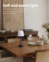 4000mAh Dimmable KDG Cordless LED Table Lamp, Portables Fabric Shade Desk Lamps, Rechargeable Battery Powered Lighting