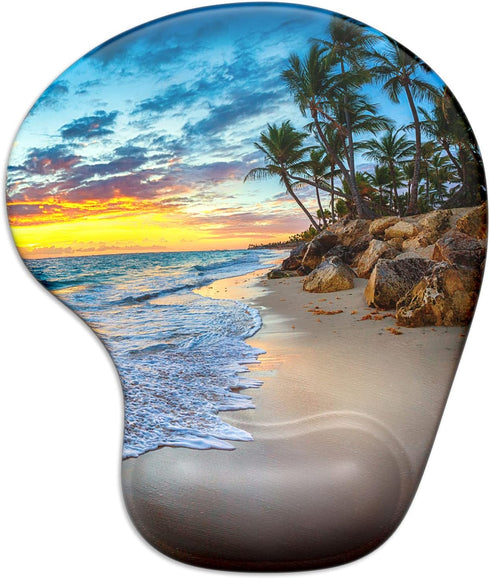 ITNRSIIET Ergonomic Mouse Pad with Gel Wrist Support Wrist Rest Smooth Surface Non-Slip