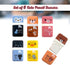 Performore 6 Pack of Cute Pencil Erasers for Kids - Mixed Fun Style Animal Themed with Clean Up Roller Pencil Rubber