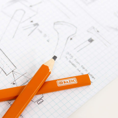 BAZIC Carpenter's Pencil, 5-Count by BAZIC Products