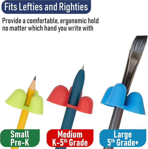 Set 12 TPG-21312 The Pencil Grip Writing Claw, Large Size Grips, Blue and Red Grips