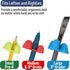 Set 12 TPG-21312 The Pencil Grip Writing Claw, Large Size Grips, Blue and Red Grips