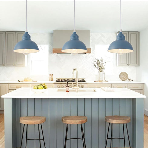 SoodMi 15FT Plug in Pendant Light, Hanging Lights, On/Off Switch, Industrial Pendant Light with Plug in Cord, Metal