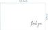 RXBC2011 100 Little Thank You Cards, Handwritten Lettering Design Bulk Notes for All Occasion, 3.5 x 2 Inch (BLUE)