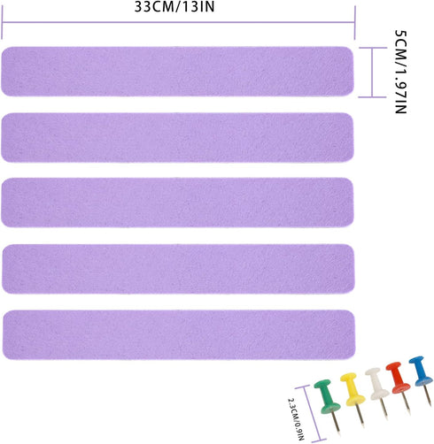 Bulletin Board Cork Board Cork Boards for Walls Cork Board for Office Pin Board Bulletin Boards for Walls (Light Purple) by Henandou
