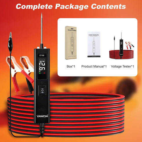 Tester,6-24V Upgrade Power Circuit Probe DC Electrical System Diagnostic Test Tool,Electrical Short Open Breaker