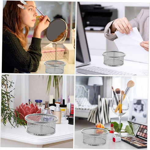 Paperclip Holder Clip Container, Mesh Clip Organizer for Office Desk Accessories