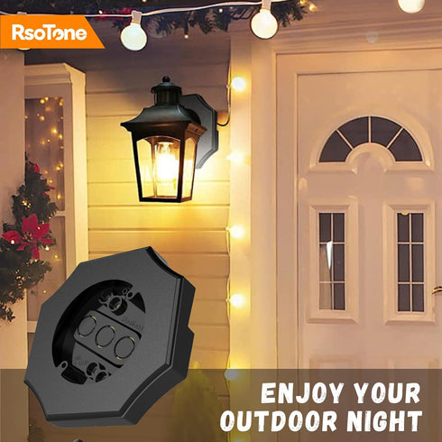 Vinyl Siding Mounting Block with Built-in Electrical Box, Outdoor Mounting Plate for 1/2 Inch Lap, Black