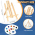 Painting Kits for Adults, 30 Pcs Acrylic Paint Canvas Easel Set with Wood Easel, Paints, Brushes, Palettes for Beginners