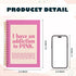 BearCake Preppy Pink Notebook, Pink Journal, Aesthetic Office Supplies, Hardcover Spiral Notebook 5.5x8.3, Desk