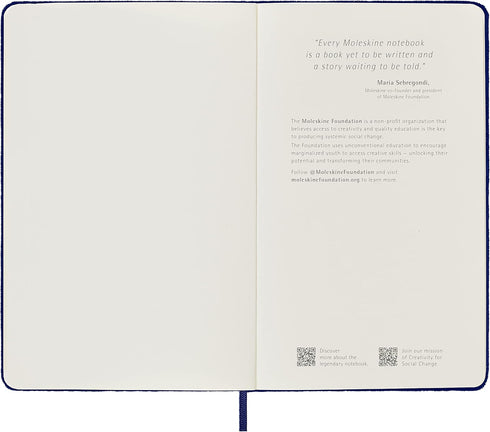 Moleskine Limited Edition Velvet Notebook, Hard Cover, Large (6" x 9"), Ruled/Lined, Iris Purple, 240 Pages