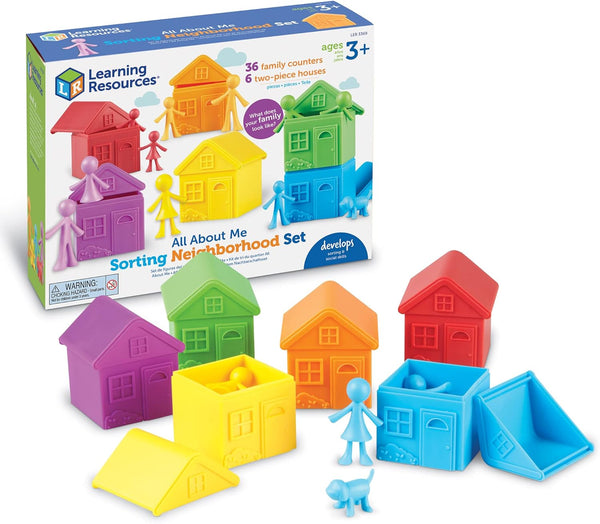 Learning Resources All About Me Sorting Neighborhood - Montessori Preschool Activities, Social