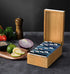 Neando 3x5 inches 20-count 200-count 4 600 Index Card Holder, Bamboo Index Card Box with Index Cards Guide and Note