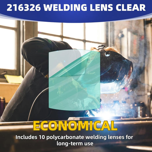 WZKO 10pcs 216326 MP-10 Front Lens Cover Helmet Outside Clear Lens Cover Replacement Compatible EIite Tltanium