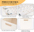 Rolling File Organizer with Wheels, Stackable Storage File Boxes, Portable Letter/Legal Size File Folder Box Book Box