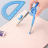 ZZTX Set 180-Degree 3 Compass and Protractor for Geometry, Protractor and Compass for Students, Math Drawing Tools
