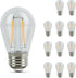 S14 Bulbs, 2200K 140 Bulbs, 15,000-Hour S14HO/822/FIL/12, 12 Pack Feit Electric LED Filament Light High Output, Warm