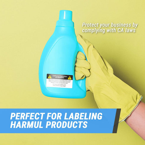 65 (4 2 inch 600 2 65 P65 California Proposition Warning Labels x / Labels, Rolls) Prop Warning Stickers Cancer
