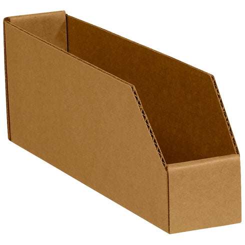 Ship Now Supply SNBINMT212K Open Top Bin Boxes - Kraft (Pack of 50), 2" x 12" x 4 1/2"