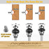 3Pcs Set,1/4" R3/16,R5/16,R3/8, Edging Fluting Bits Shank,Double Bearings Guided Concave Sunk Bead Router Bits Radius