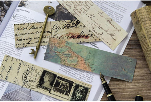 Vintage Style Bookmarks for Women & Men - 30PCS Retro Collection