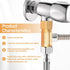 Lead-Free Brass Angle Stop Add-A-Tee Valve, 3/8-Inch Compression Inlet and Outlet, 2 Pack