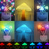 6 Pack 7 Mudder Mushroom Night Light LED Night Light Plug in Lamp Color Changing Magic Cute Shaped Lamp Wall Decor