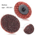 Yakamoz 15pcs 2 Inch Roll Lock Surface Conditioning Sanding Disc with Roll Lock Disc Pad Holder, Quick Change R-Type