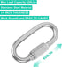 20Pack Quick Link, 3/16” Chain Link with 330lbs Loading, Stainless Steel Locking Carabiner Clip for Dog Leash