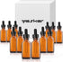 Yesker Amber Glass Bottles for Essential Oils 30 ml (1oz) with Glass Eye Dropper, 12 Pack for Oils, Lab Chemicals