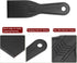 5pcs Putty Knives, 2" Width, 6mm Thin Flexible Plastic Scrapers for Taping, Drywall, Painting, Wall Scratching